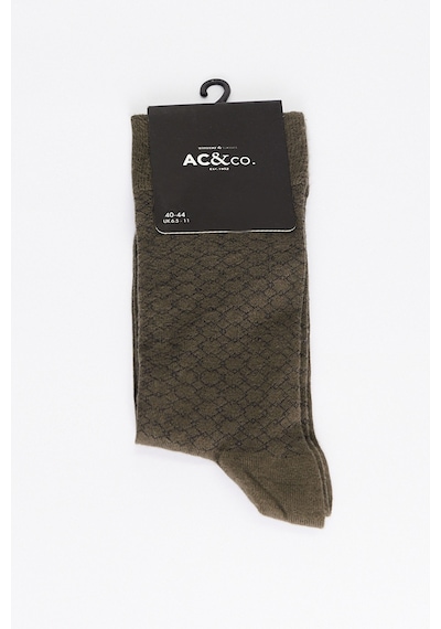 AC&Co / Altınyıldız Classics Erkek Yesıl Lacı Desenli Tekli Çorap Yesıl Lacı