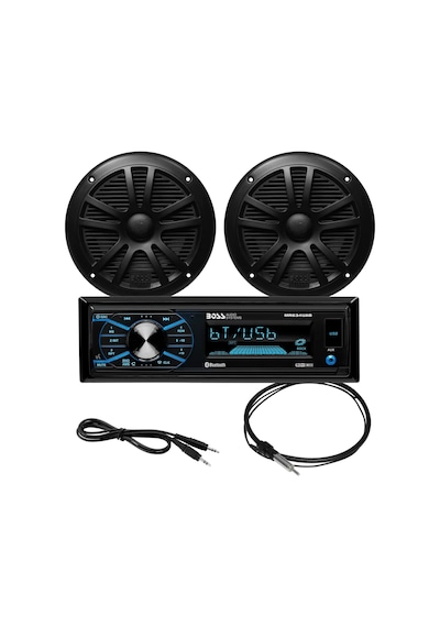 Boss Audio Systems Mcbk634B.6 Usb, Aux Girişli Bluetoothlu Hoparlörlü Marin Teyp Seti