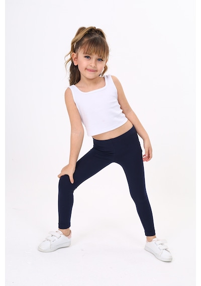 Toontoy Kids Toontoy Kız Çocuk Düz Tayt Lacivert