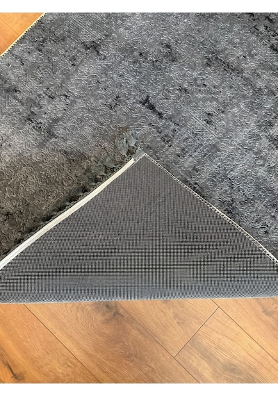 Saraz Halı Puffy Kabartma Desenli Yıkanabilir Kaymaz Taban Salon Halısı Mutfak Koridor Halısı S51