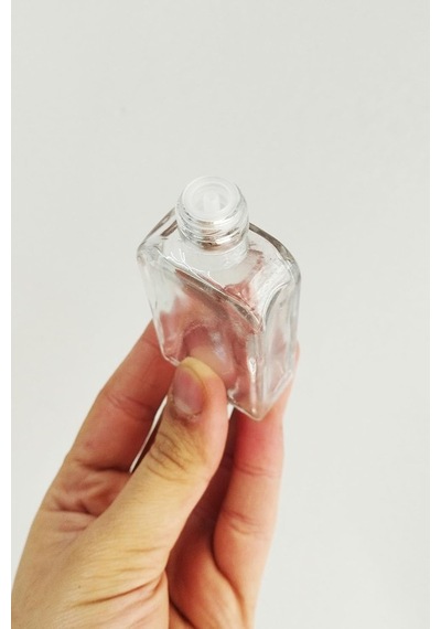 40 Ml Kolonya Tıpalı Ve Metal Kapaklı Hediyelik Yassı Kolonya Şişesi 40 Cc Nişan, Düğün Cam Şişe 50 Adet 40 Ml Yassı, Gümüş Kapak Silver