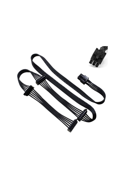 6 Pin Modüler Power Supply Kablosu 4x15 Sata Power Kablo 85cm