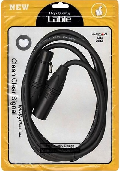 Magicvoice Ld381 1.5 Metre Canon Xlr Dişi - Canon Xlr Erkek Stereo Plastik Jak Mikrofon Ses Kablosu