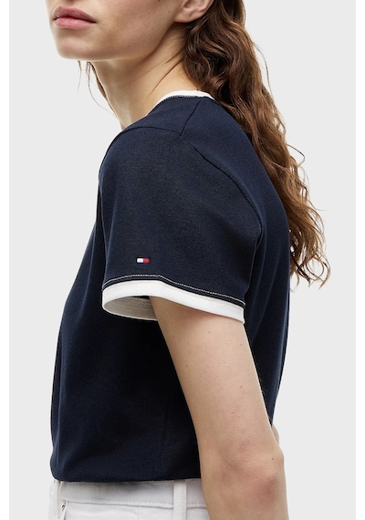Tommy Hilfiger Regular Fit Bisiklet Yaka T Shirt Kadın T Shirt Ww0ww50032 C1g Lacivert