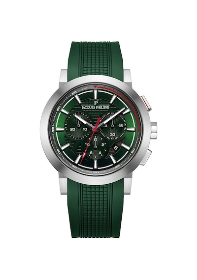 Jacques Philippe Jpqgc3714xx Quartz Silikon Yeşil Safir Cam 43 Mm Erkek Kol Saati