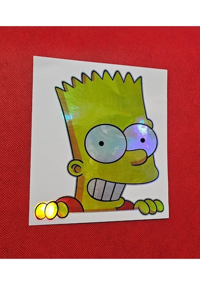 Hologram Sticker Bart Simpson Sticker - Sticker Hologram Bart Simpson