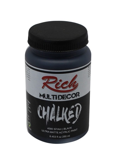 Rich Multi Decor Chalked Ultra Mat Akrilik 250 Cc 4580 Siyah Siyah