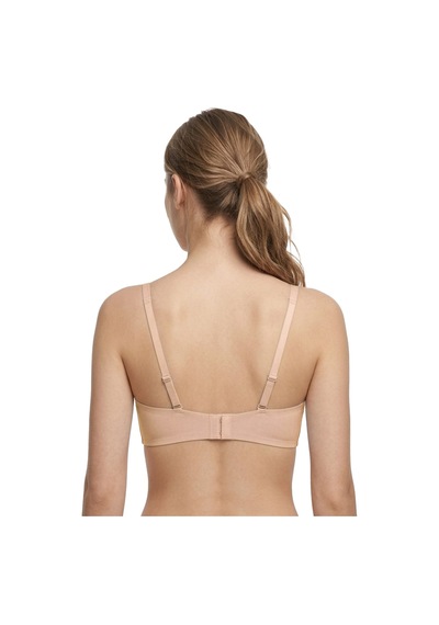 Cottonill Seamless Bra - Lucent Lazer Kesim Balensiz Ön Çapraz Şerit Detaylı Kadın Sütyen 3'lü Paket-2 Siyah - Ten