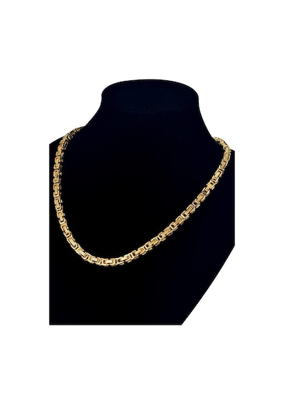 Takı Dükkanı Sarı Gold Renk Erkek Çelik Kral Zincir Kolye Ck11 Altın