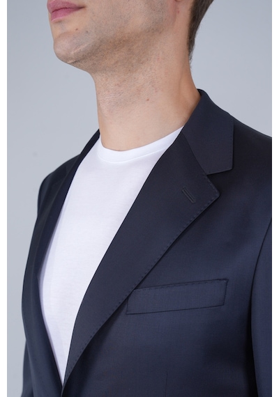 Bisse Comfort Fit Lacivert Mono Yaka Çift Yırtmaçlı 4 Drop Erkek Yün Ceket Pck24k24203 D39 Lacivert Bisse Comfort Fit Lacivert Mono Yaka Çift Yırtmaçlı 4 Drop Erkek Yün Ceket Pck24k24203 D39 Lacivert