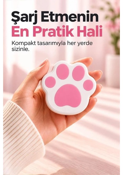 Özel Üretim Hızlı Yenilikçi Ev Kablosuz Şarj Cihazı Kedi Patisi Mc07 Beyaz 15w