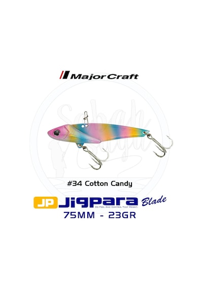 Major Craft Jigpara JPB-75 Blade Vibrasyon Jig 75mm 23gr #34 Cotton Candy