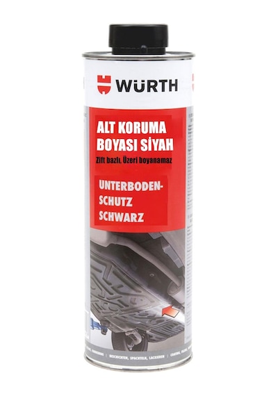 Würth Siyah Pütür Oto Araç Alt Koruma Boyası Zift Bazlı 1000 Ml