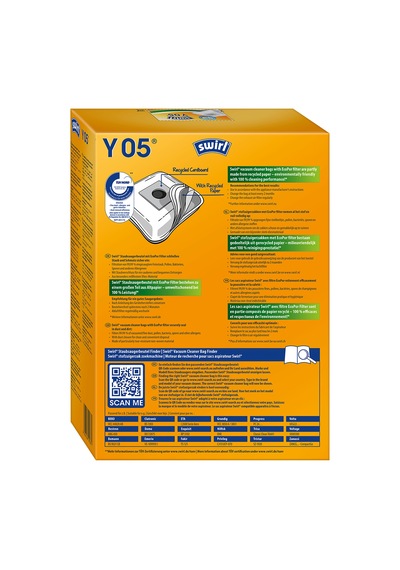 Swirl Y05 EcoPor Elektrikli Süpürge Toz Torbası