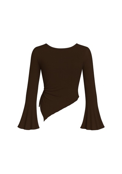 Wild Flower Acı Kahve Yuvarlak Yaka Drape Detaylı İspanyol Kol Tesettür Uyumlu Üst Bluz Acı Kahve Wild Flower Acı Kahve Yuvarlak Yaka Drape Detaylı İspanyol Kol Tesettür Uyumlu Üst Bluz Acı Kahve