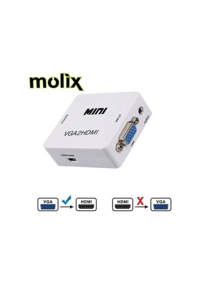Molix Vga To Hdmi Çevirici Dönüştürücü Adaptör (500006943)