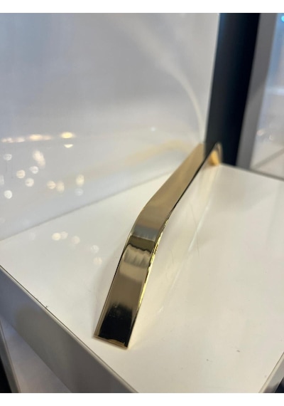 Şahin Metal Kulp 192mm Altın Dolap Kapak Modern Tv Ünite Çekmece Mobilya Komidin Vestiyer Altın