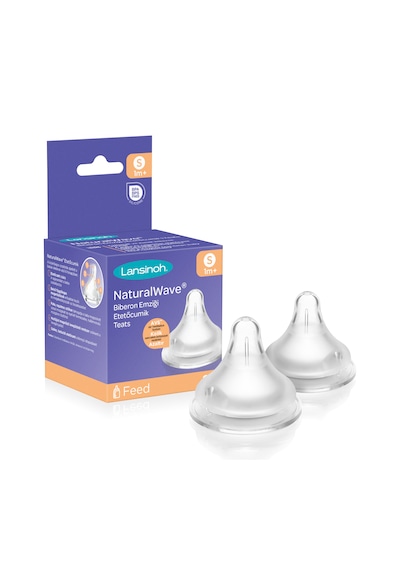 Lansinoh Natural Wave Biberon Emziği Yavaş Akışlı 2'Li