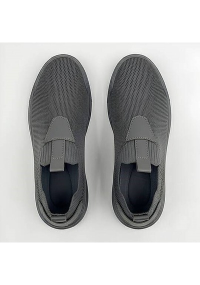 Daytex 4224 Erkek Slip-on - Full Triko Örgü Termo Taban Sneaker Füme