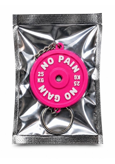25kg Ağırlık Plakası Anahtarlık - No Paın No Gaın Pembe