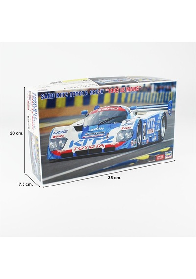 Hasegawa 20706 1/24 Ölçek, Sard Kıtz Toyota 92c-v 1992 Le Mans , Yarış Aracı Plastik Model Kiti