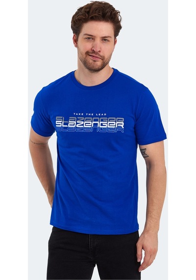 Slazenger PALLU I Erkek  Saks Mavi Tişört