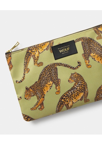 Wouf Avo Leopard Xl Kadın El Çantası Pxl260037 Yeşil