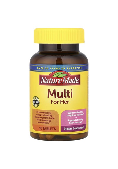 Nature Made Multi For Her 90 Tablets Orijinal Usa Menşeii Dmmedicineden