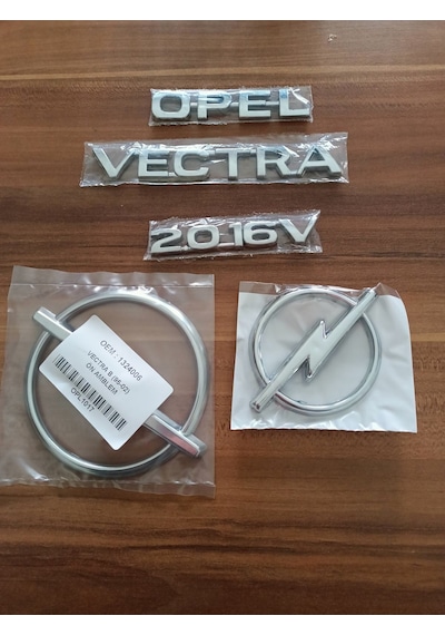 Opel Vectra 2.0 16v Bagaj Yazısı Ön Ve Arka Arma Logo Vectra B 1995 - 2002