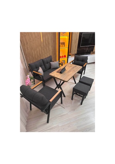 Houseart Mila ,model, Balkon, Bahçe, Cafe, Metal Koltuk Takımı, Bahçe Takımı , Çay Seti, 2+1+1 , Yemek Masası , Balkon Mobilyası Antrasit Houseart Mila ,model, Balkon, Bahçe, Cafe, Metal Koltuk Takımı, Bahçe Takımı , Çay Seti, 2+1+1 , Yemek Masası , Balkon Mobilyası Antrasit