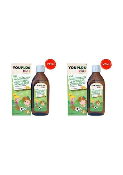 Youplus Kids VM Multivitamin ve Mineral Kompleksi 150 ml 2 Adet Youplus Kids VM Multivitamin ve Mineral Kompleksi 150 ml 2 Adet
