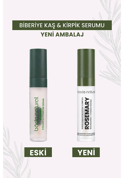 Bade Natural Besleyici Ve Güçlendirici Biberiye Kaş Kirpik Bakım Serumu
