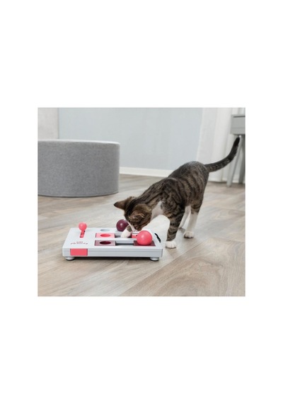 Kedi Zeka Oyuncağı 4 Farklı Zorluk Modüllü İnteraktif Eğitim Oyuncağı 25 20 Cm