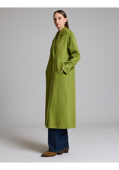 Pierre Cardin Yeşil Yün Karışımlı Kaşe Kaban 50329239-vr016