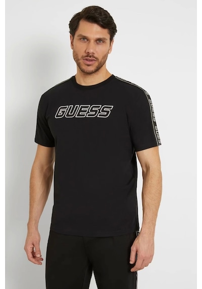 Guess Erkek Logolu T-shirt Xl Siyah