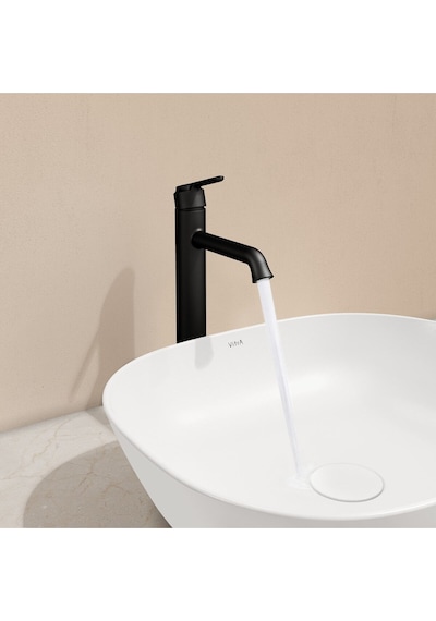 VitrA A4288236 Origin Classic Çanak Lavabo Bataryası Mat Siyah