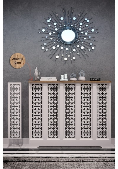 Dekoratif Petek Dolabı Kalorifer Peteği Kapatma Ünitesi Modern Tasarım İç Ölçü 96 Cm Dış Ölçü 100 Cm Petek 96 Beyaz Üstü Çam D5 Dekoratif Petek Dolabı Kalorifer Peteği Kapatma Ünitesi Modern Tasarım İç Ölçü 96 Cm Dış Ölçü 100 Cm Petek 96 Beyaz Üstü Çam D5