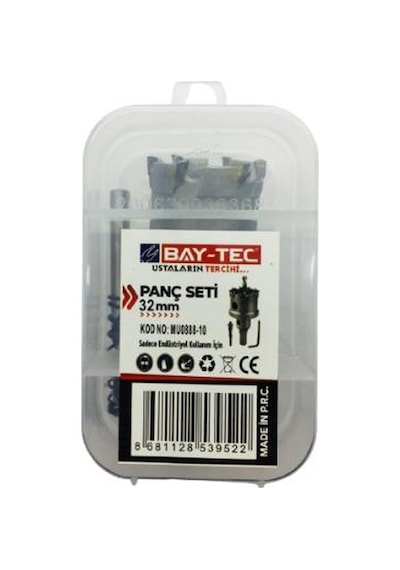 Bay-tec Mu0888-10 Metal Delme Panç Seti Takımı 32mm
