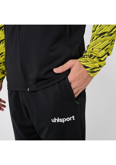 Siyah - Sarı - Siyah Uhlsport Erkek Futbol Kamp Eşofman Takımı Progressive 1002269 Siyah
