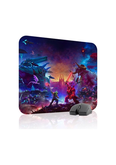 Doom Kaymaz Dikişli Kauçuk Oyuncu Mousepad V3 - 48x40 Xl Gaming Mouse Pad Fare Altlığı