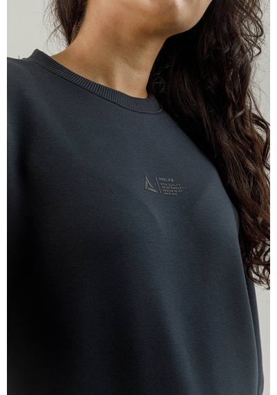 Airlife Clubby Ir Zone Sıfır Yaka Kadın Sweatshirt Lacivert