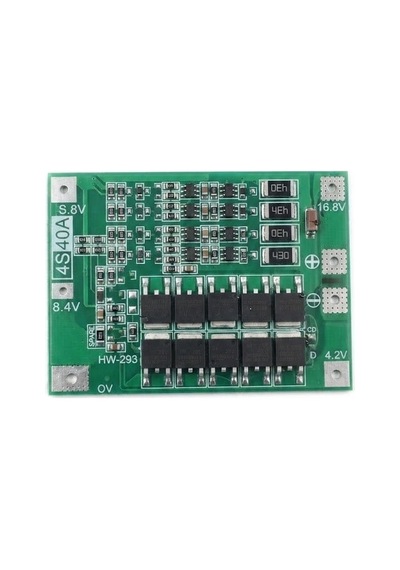Hw-293 4s 40a 14.8v 16.8v Li-ion Lityum Pil Bms Koruma Ve Dengeleme Devre Kartı