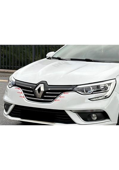 Ebal Otomotiv Renault Megane 4 SEDAN Krom Ön Panjur 5 Prç. 2016 Üzeri P. Çelik