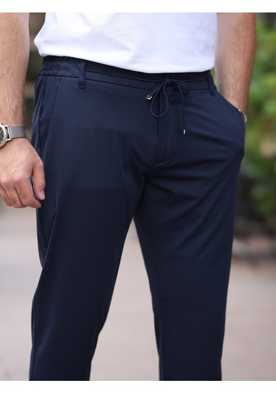 Ultra Hafif İnce Esnek Slim Fit Jogger Lacivert