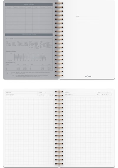 Kraft Ofis Defter Spiralli Kareli Kırmızı