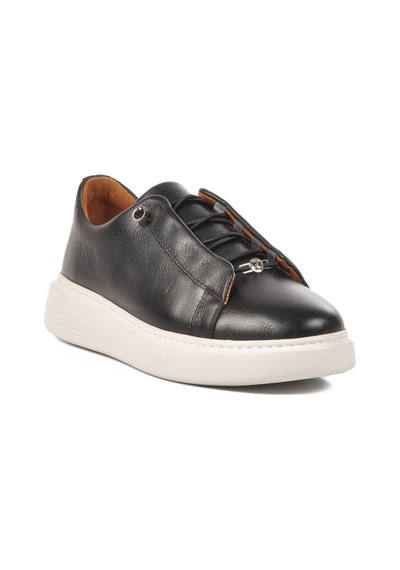 Pierre Cardin Siyah Hakiki Deri Erkek Casual Ayakkabı 62113 M Siyah