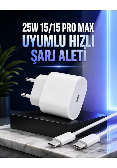 Güç Adaptörü Ve Kablosu Şarj Aleti 15/15 Pro Max Uyumlu Hızlı Şarj 88919216