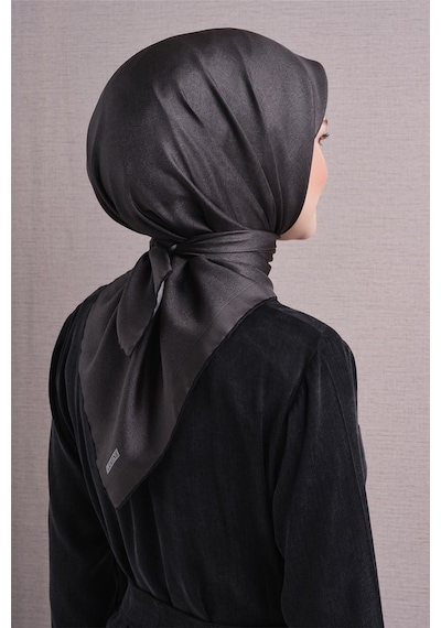 Armine İpek Eşarp 2027 Kış - 9601-54 Füme Twill