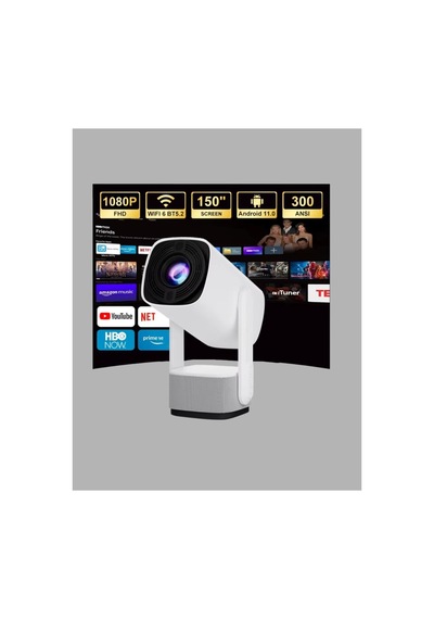 Hd 720p Projeksiyon Cihazı Geniş Ekran 10.000 Saat Ampul Ömrü Renkli
