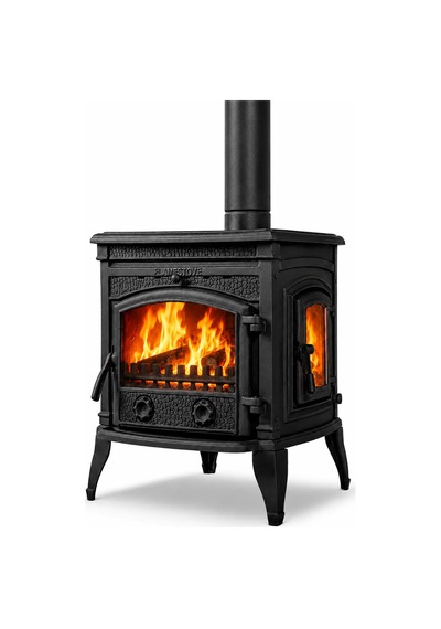 Flame Stove Fs-014yk Sirius Ultra Yan Kapaklı Pik Döküm Odun Kömür Sobası